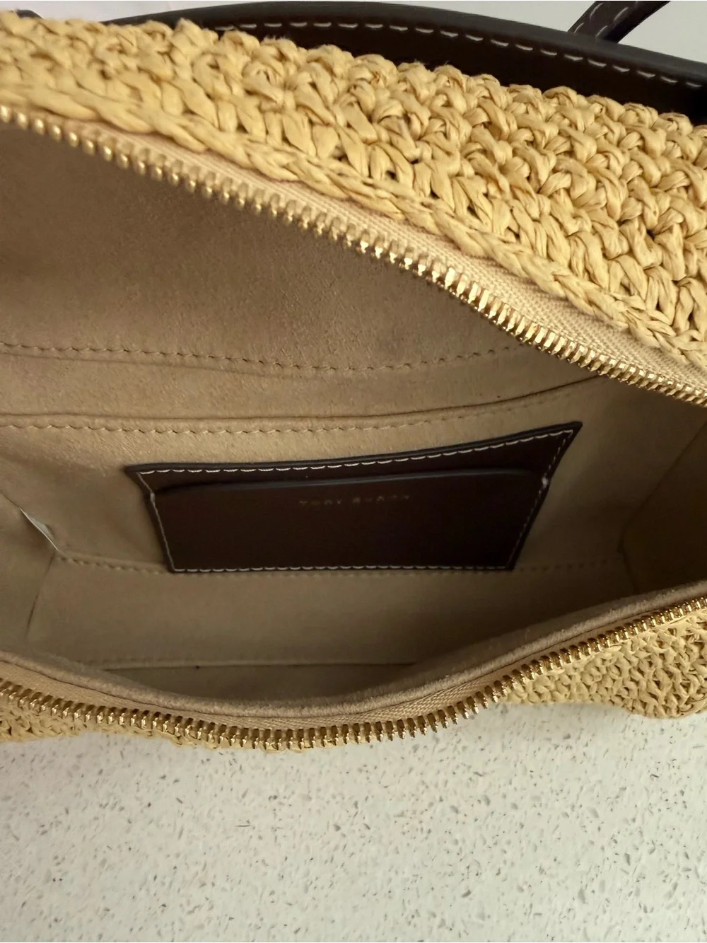 Tory Burch Romy Woven Vanity Bag - Picture 7 of 8